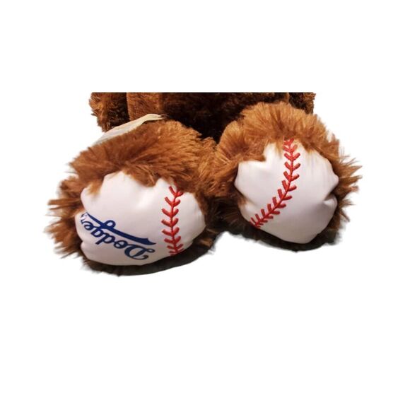 Build A Bear LA Dodgers Brown Teddy Bear MLB Baseball Plush 16”. - Picture 4 of 6